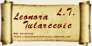 Leonora Tularčević vizit kartica